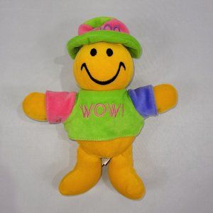 Happy 2000 Wow Millennium 9" Plush Vintage Beanie Bottom Toy by Dandee